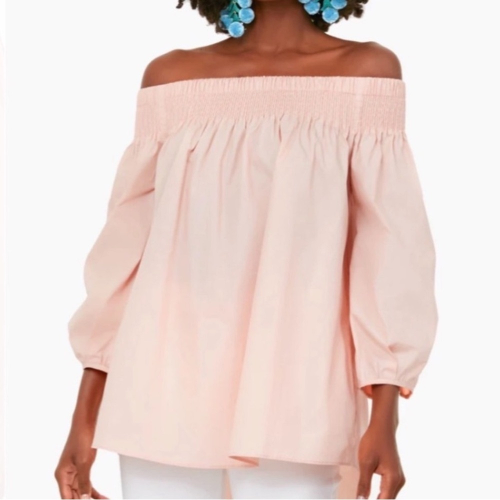 Tuckernuck Pomander Place Inslee Off the Shoulder Cotton Top Size Large - Picture 11 of 11